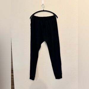 Alo Black Drawstring Jogger Pants